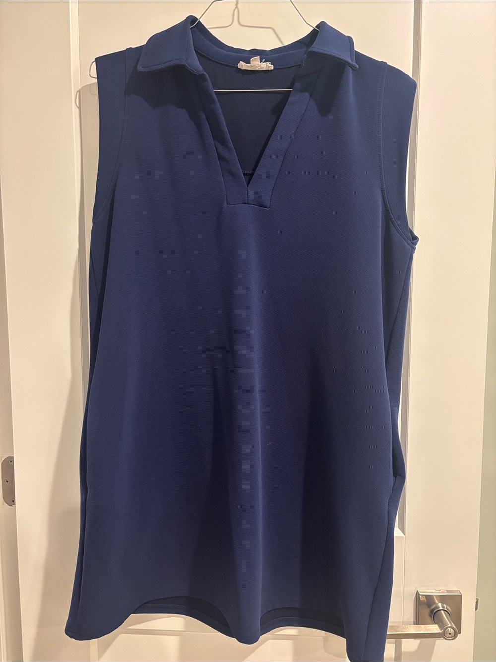 Entro Women’s Sleeveless Polo Mini Dress Large